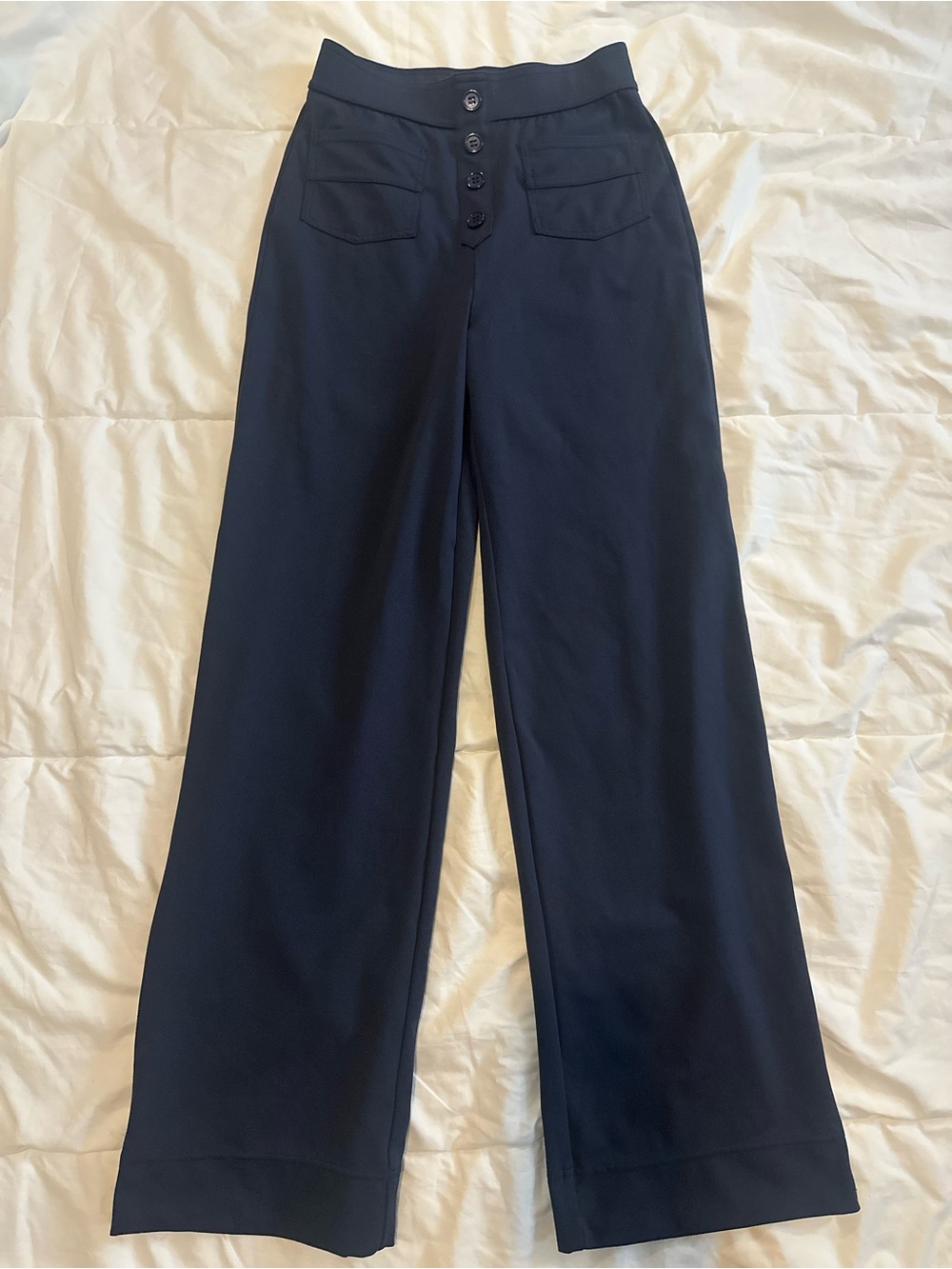 Halara wide leg navy pants